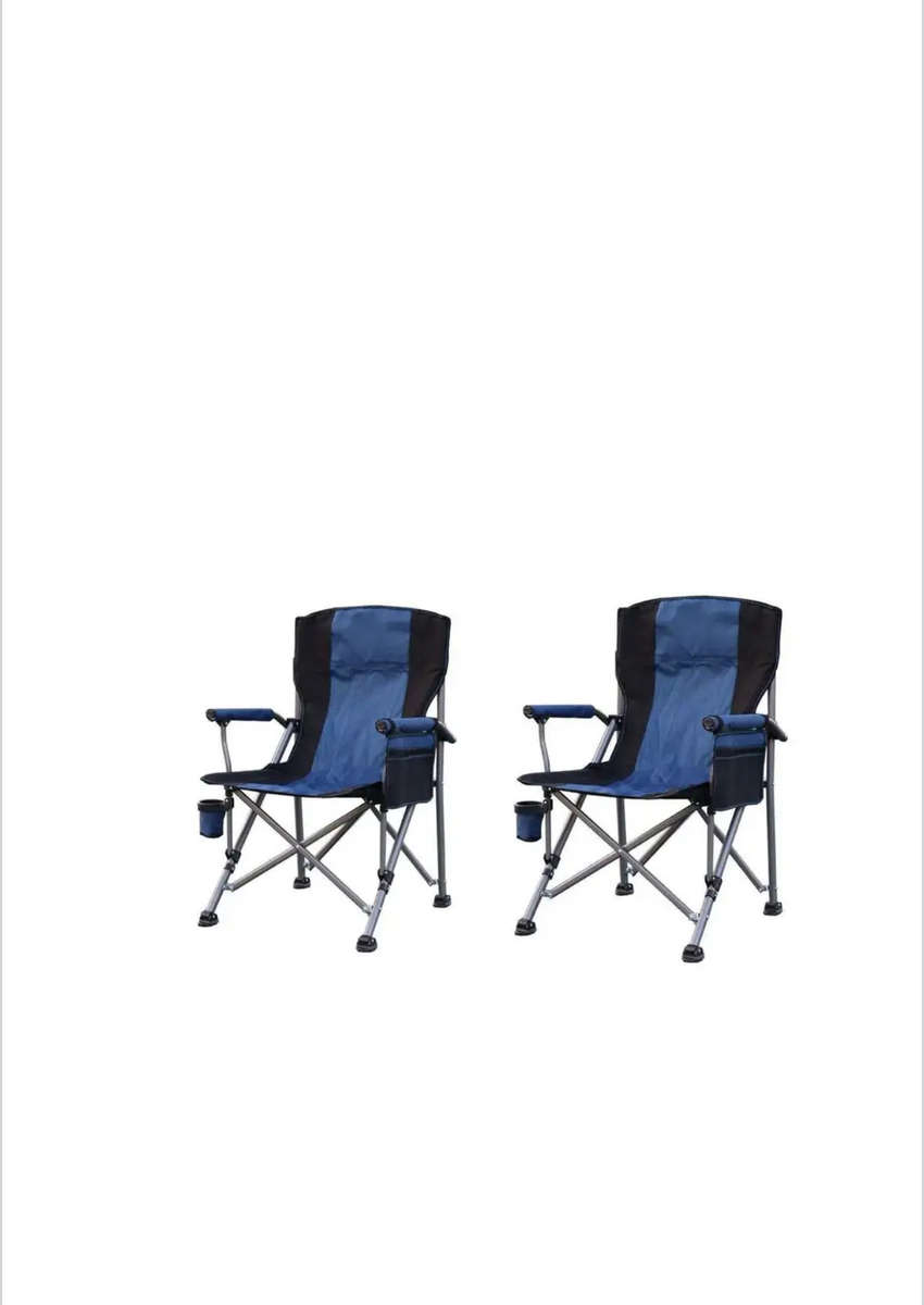 2 x Camping Chairs Folding Camping Chairs