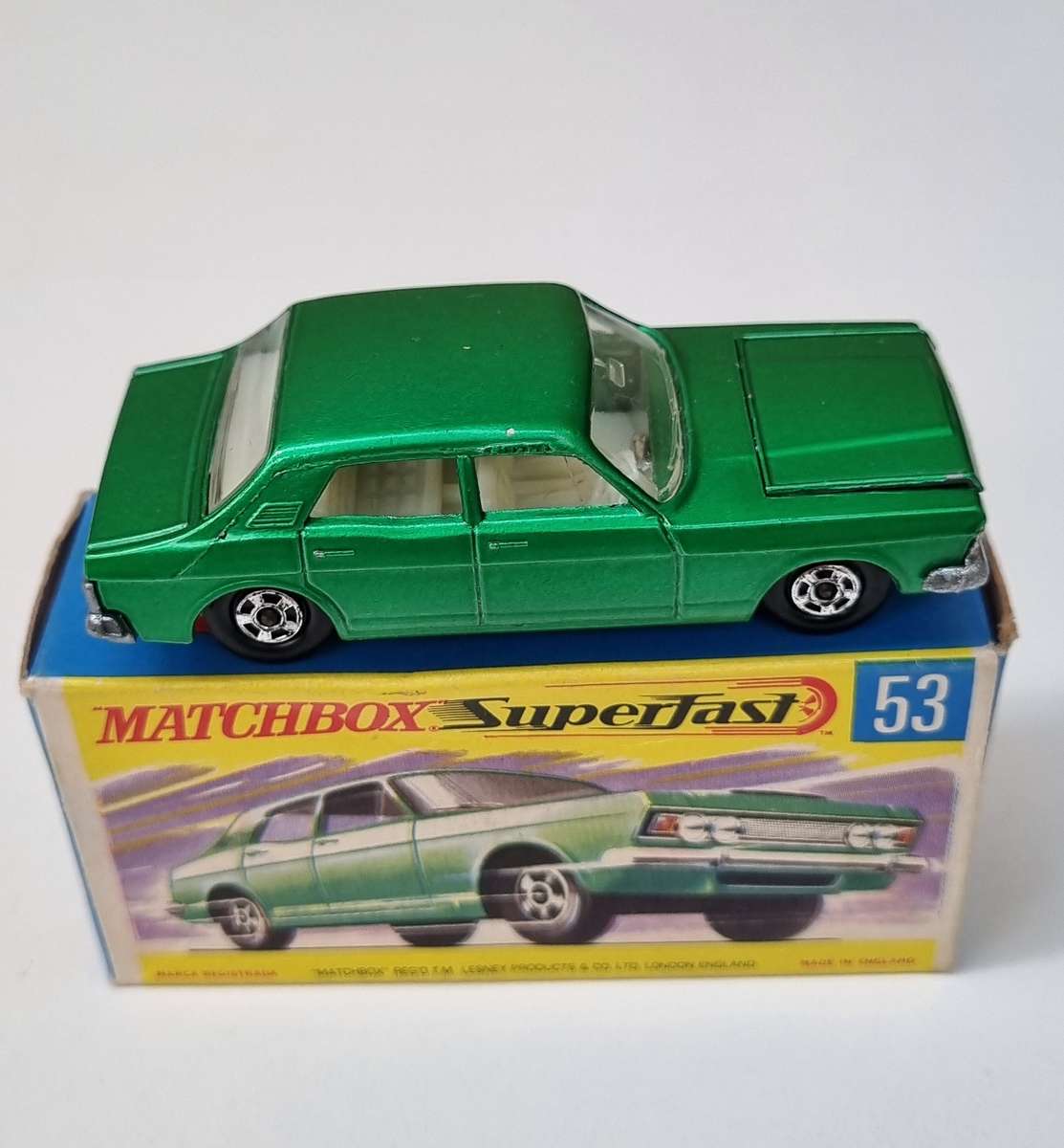 Matchbox Lesney 53C Ford Zodiac MkIV Original Box