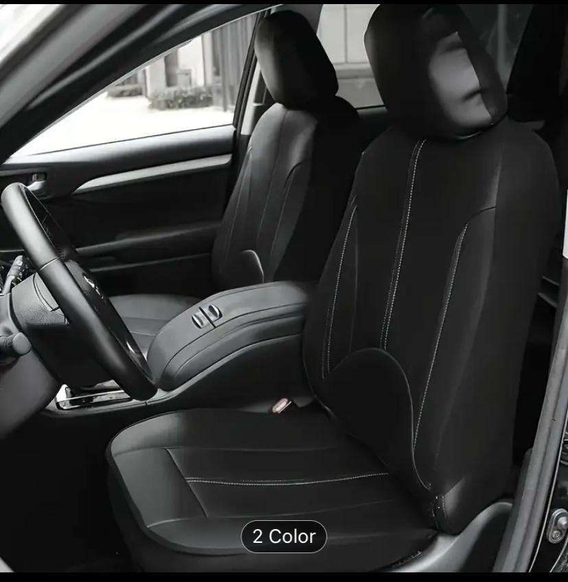 Car Seat Covers Full Set, PVC Leather waterproof and wear resistant.