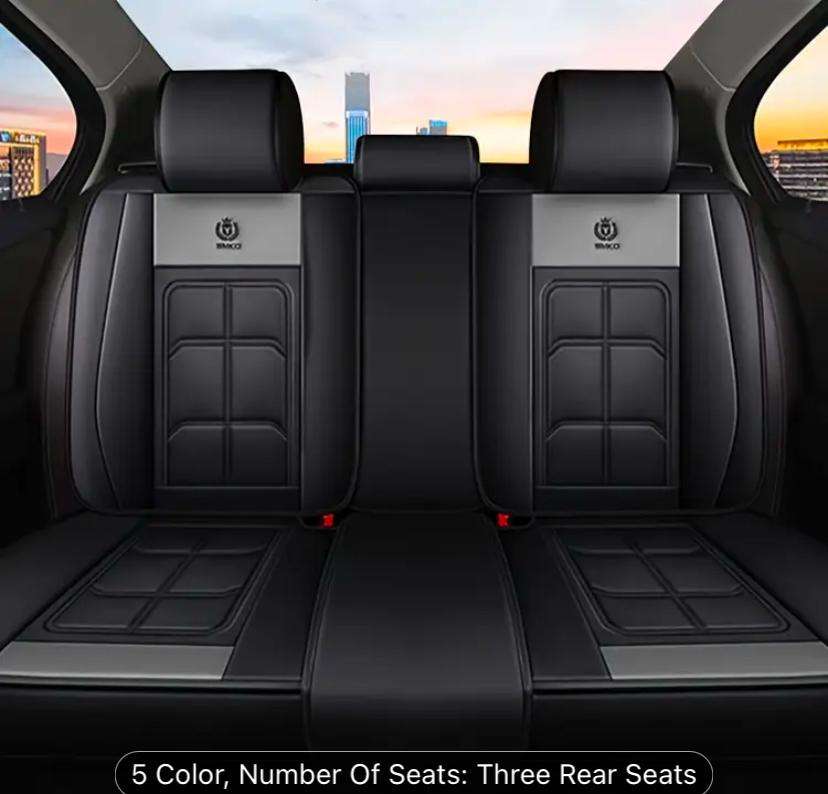 1 Set Luxury Universal Fit Faux Leather Car Seat Covers Waterproof