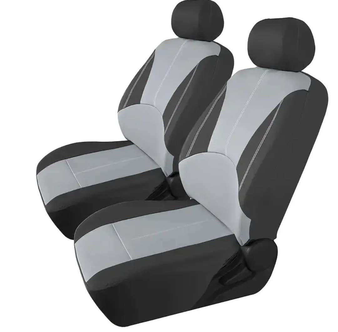 Car Seat Covers Full Set, PVC Leather waterproof and wear resistant.
