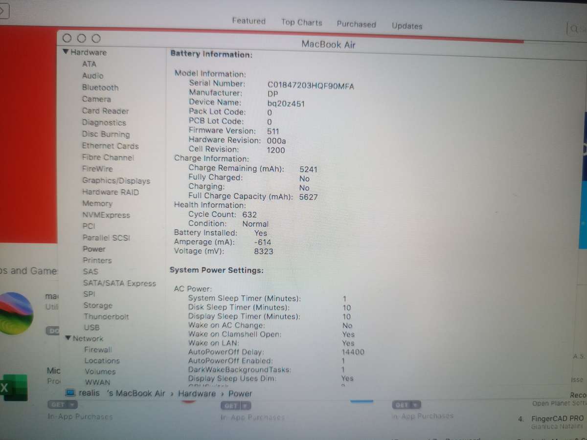 Apple MacBook Air 13.3-inch Core i5 1.6GHz 4GB RAM 256GB SSD Storage 2015 (Silver) - Ecofriendly