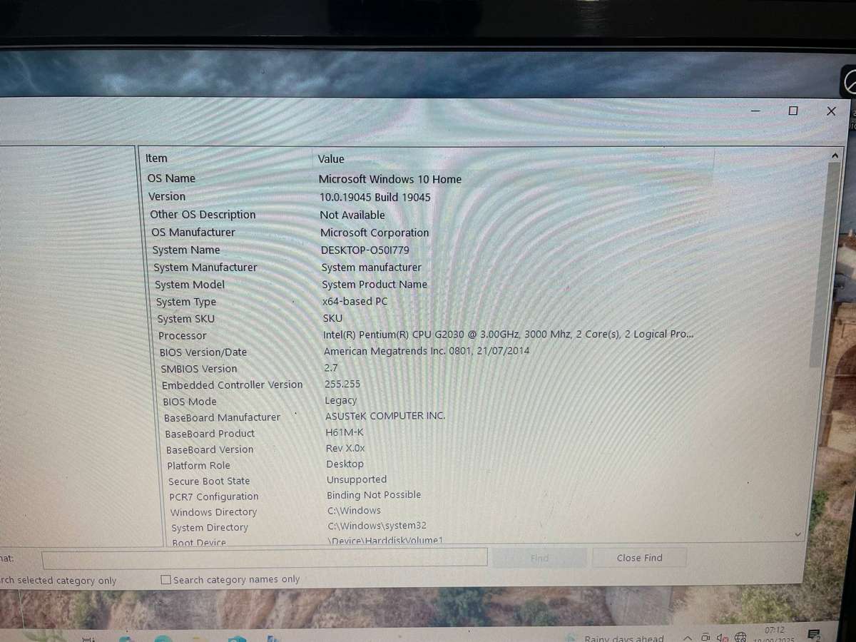 Windows 10 Desktop pC