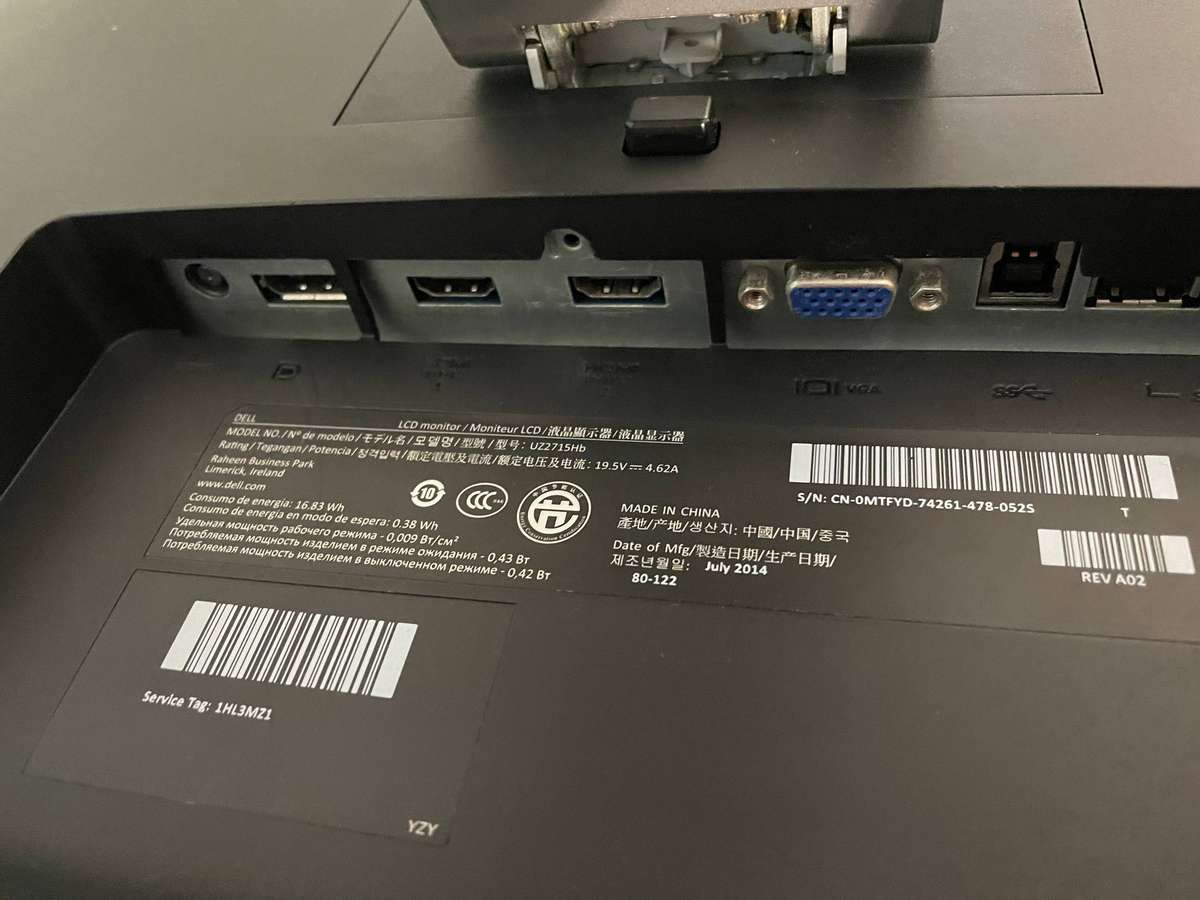 Dell 27 Inch Monitor