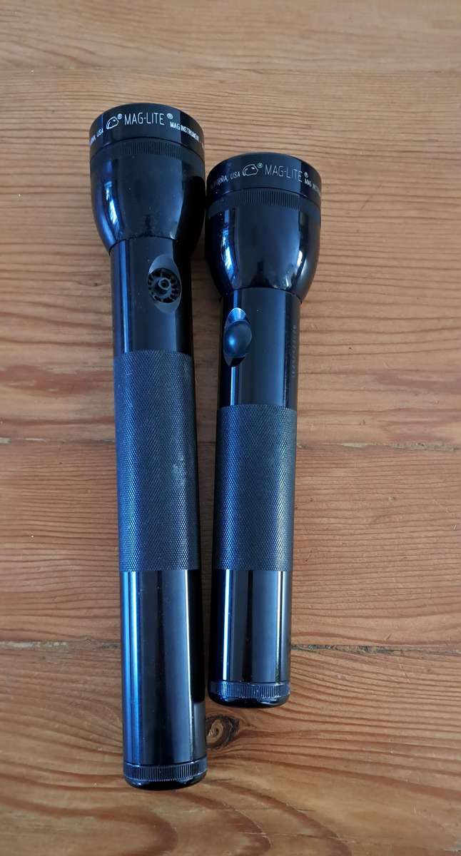 2x Mag-Lite USA made flashlight torch