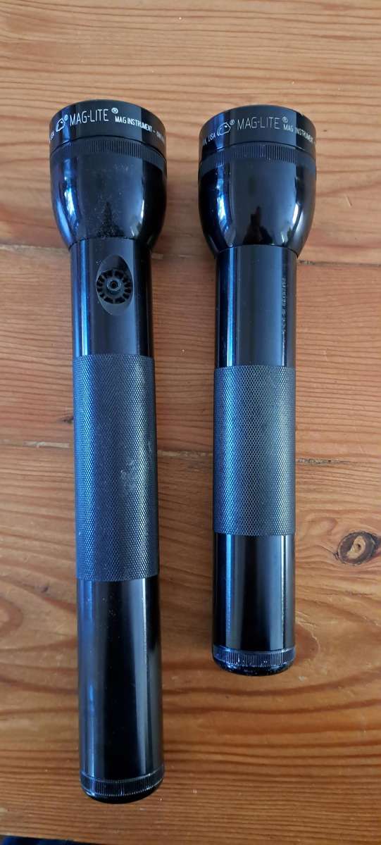 2x Mag-Lite USA made flashlight torch
