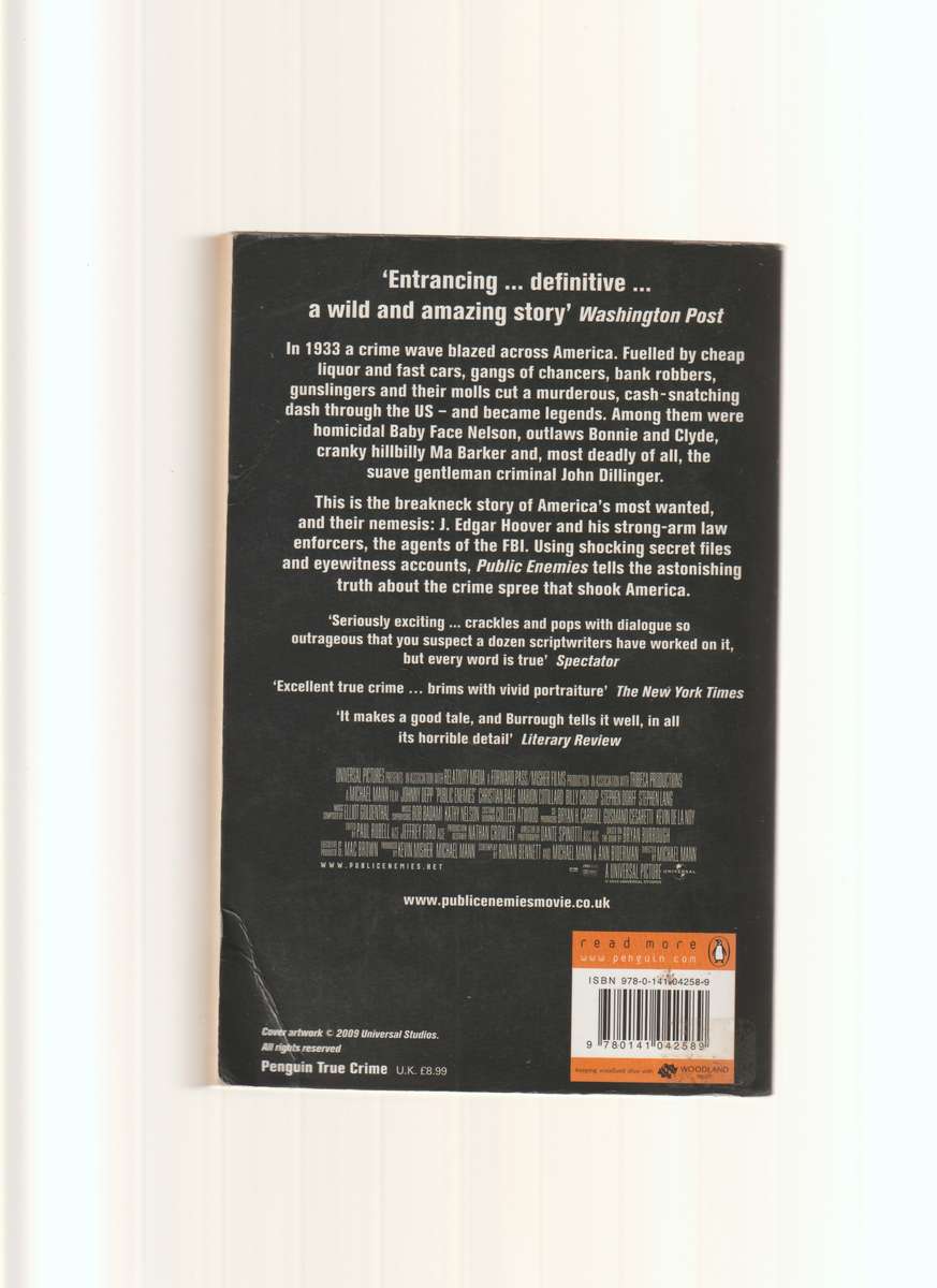 Public Enemies By Bryan Burrough book true crime FBI history biography American