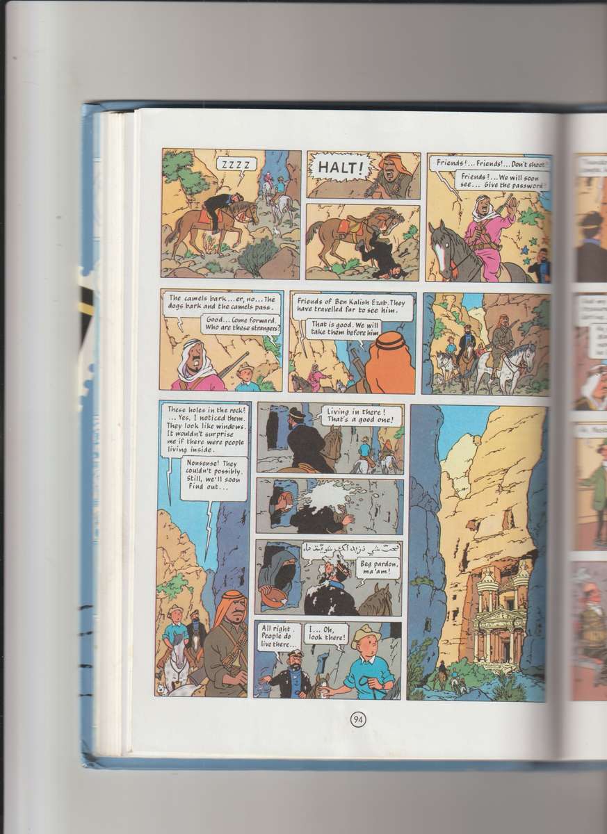 Tintin 3 complete adventures in 1 volume by Herge cartoon comic book