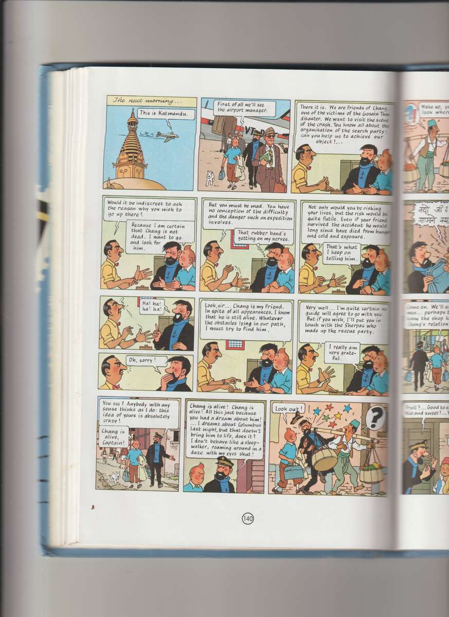 Tintin 3 complete adventures in 1 volume by Herge cartoon comic book