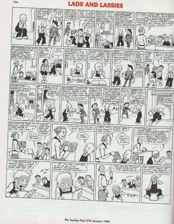 The Broons and Oor Wullie A Nations Favourites (2000) Hard cover annual comic cartoon book