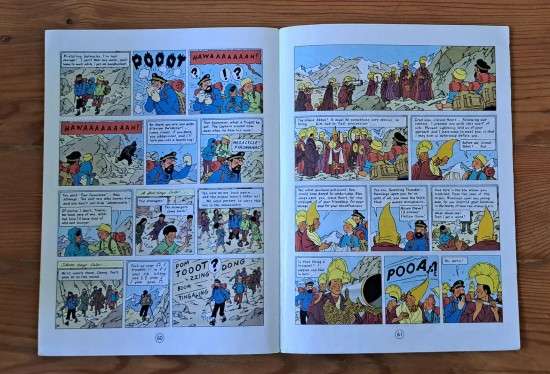 The Adventures Of Tintin In Tibet by Herge graphic novel comic cartoon classic****SOLD*****