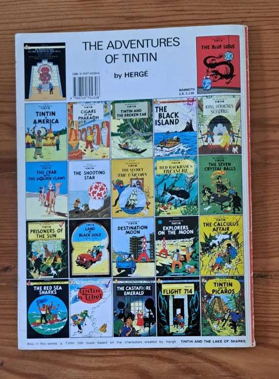The Adventures Of Tintin In Tibet by Herge graphic novel comic cartoon classic****SOLD*****