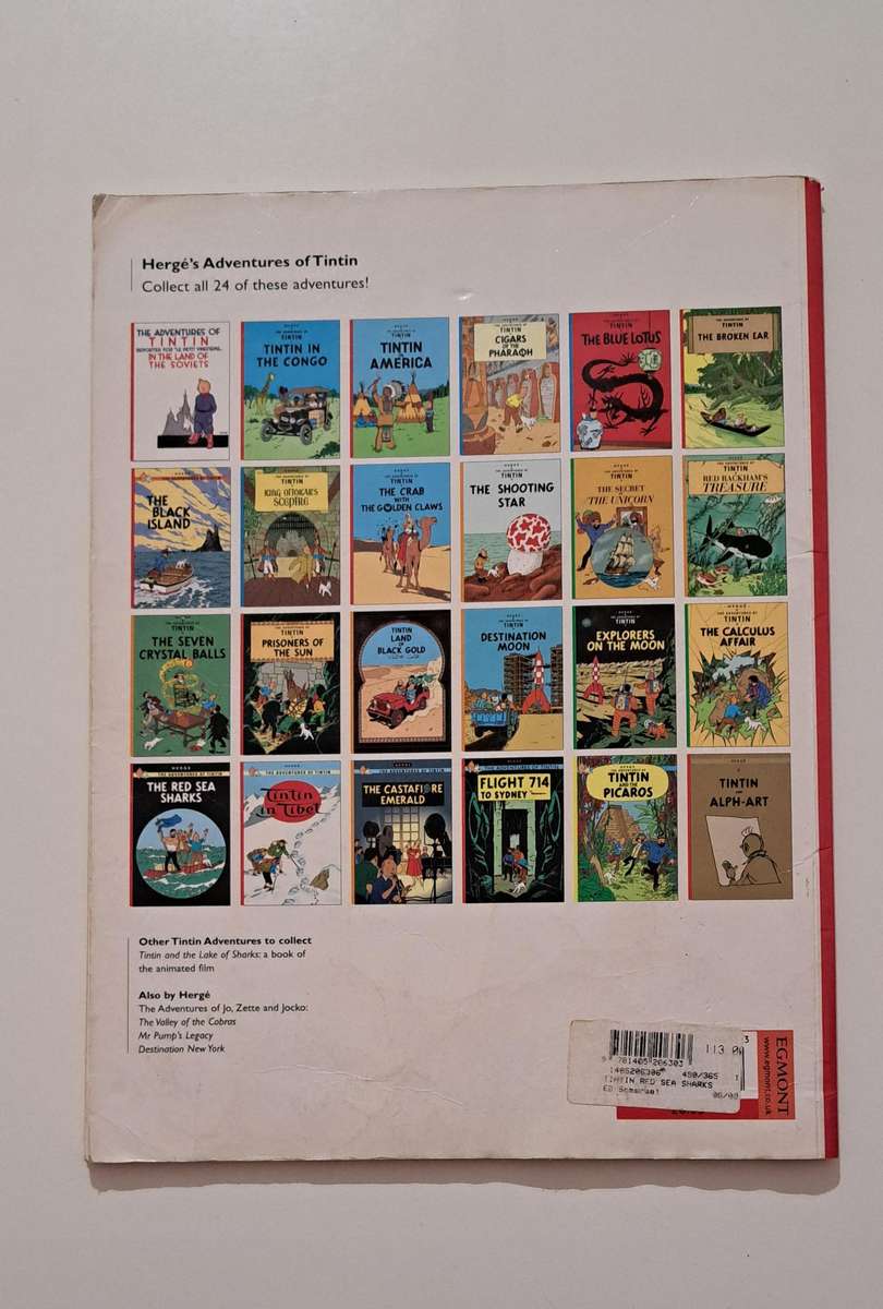 The Adventures Of Tintin The Red Sea Sharks By Herge comic graphic novel classic collectable