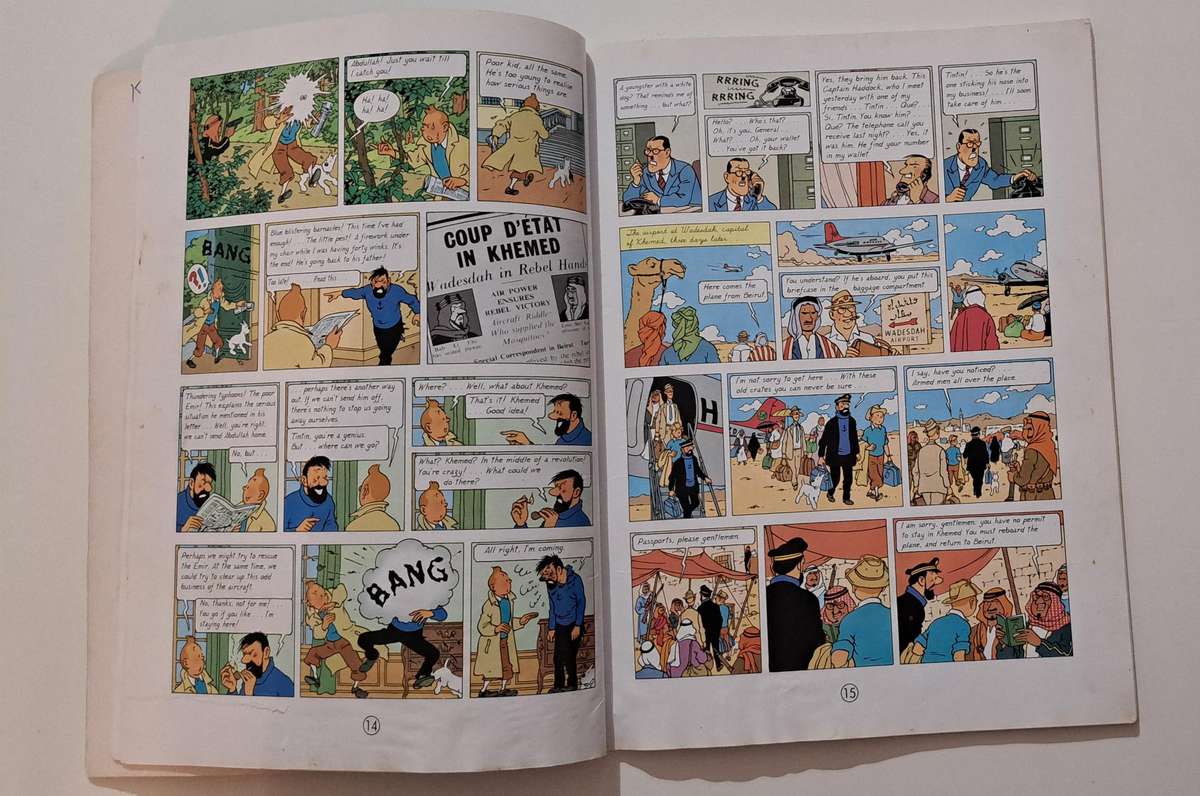 The Adventures Of Tintin The Red Sea Sharks By Herge comic graphic novel classic collectable