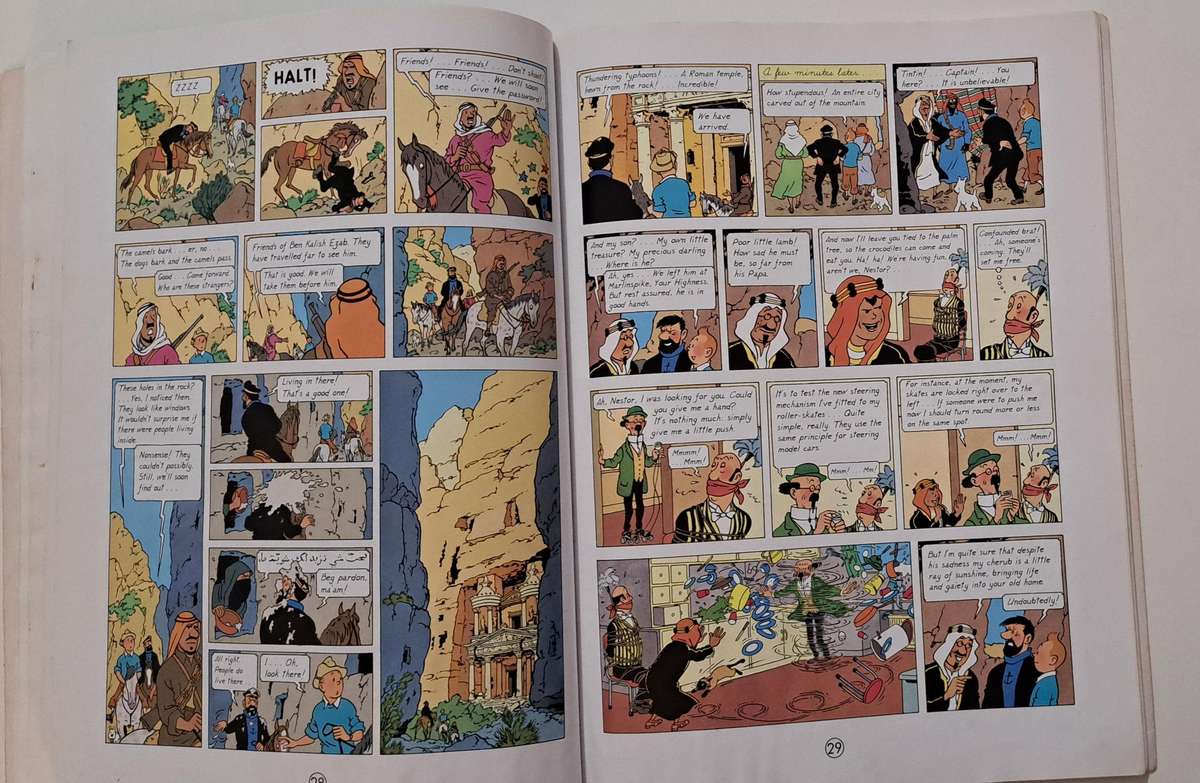 The Adventures Of Tintin The Red Sea Sharks By Herge comic graphic novel classic collectable