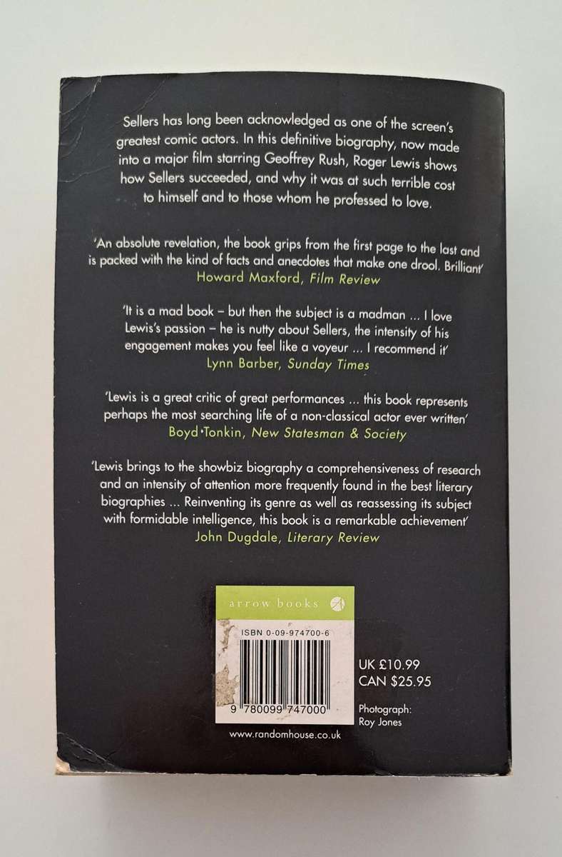 The Life & Death Of Peter Sellers By Roger Lewis (1994) The Pink Panther movie film Actor biography