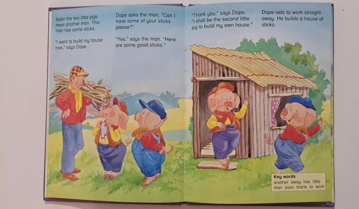 The three little pigs by Gill davies kids children's classic fable story book
