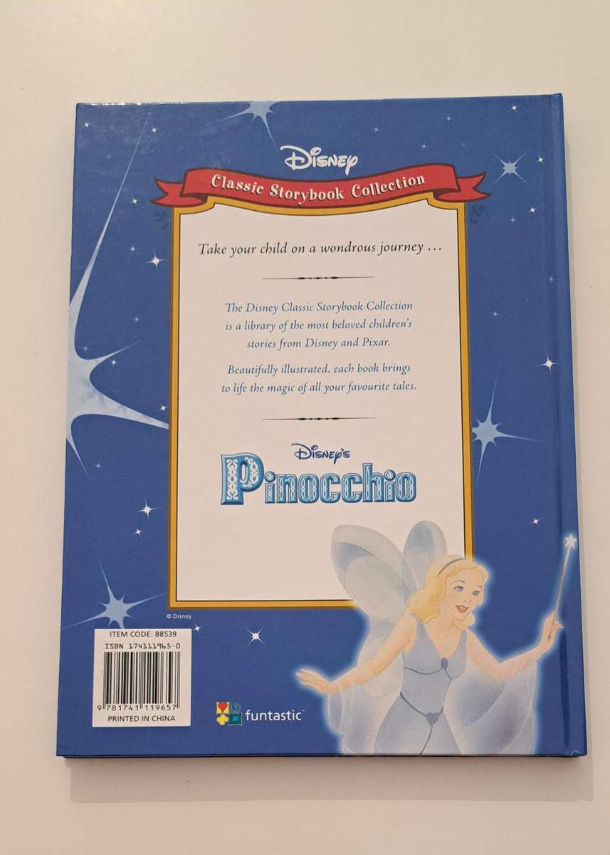 Walt Disney's Pinocchio classic kids children's picture bedtime story book
