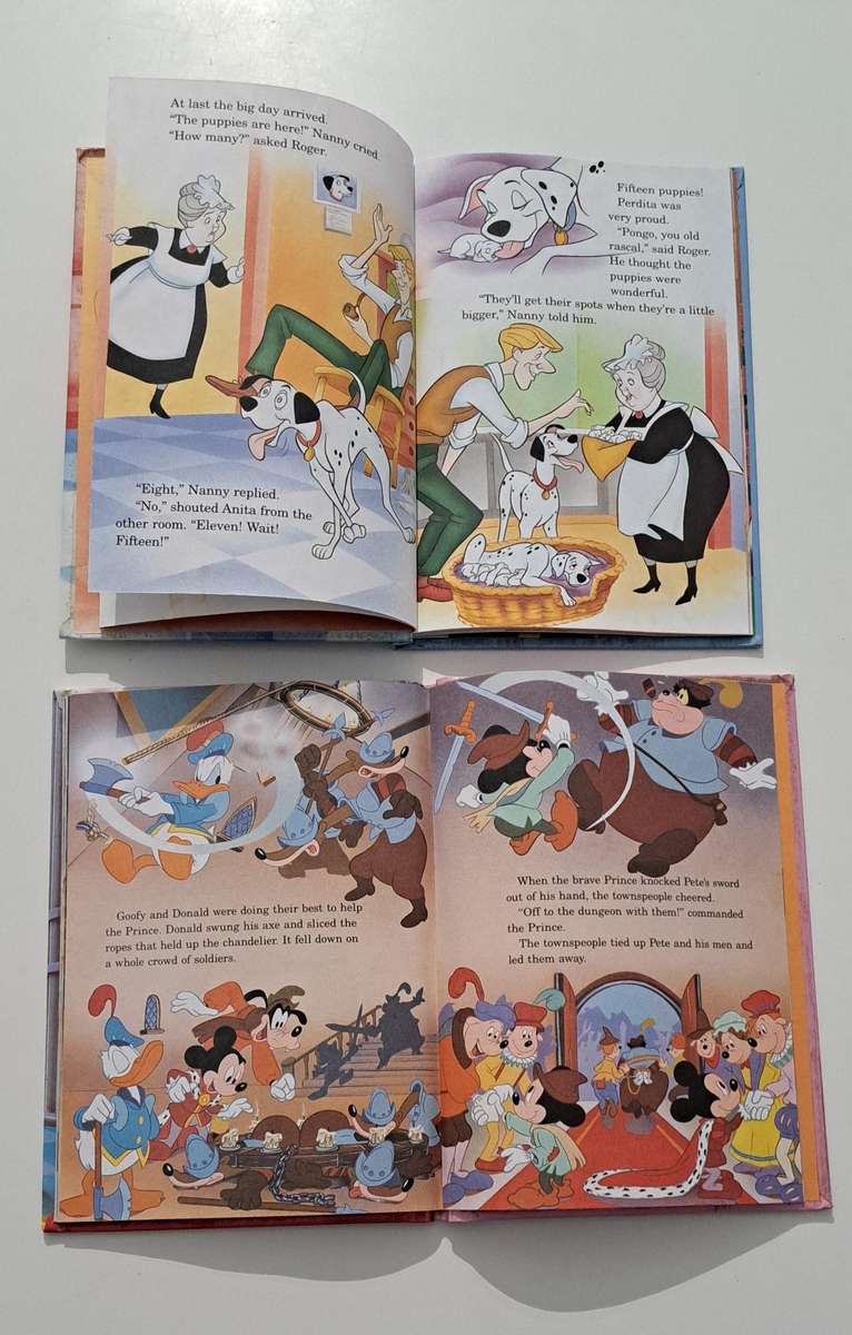Walt Disney - Prince and the pauper plus 101 dalmatians kids children picture books