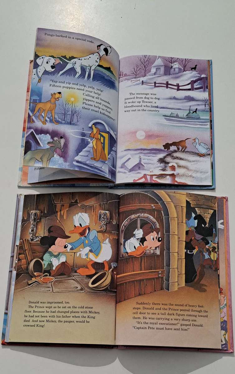 Walt Disney - Prince and the pauper plus 101 dalmatians kids children picture books