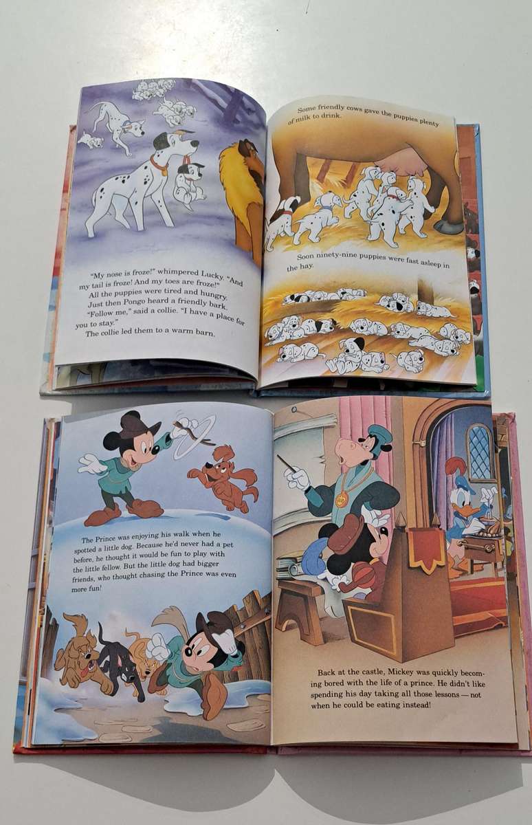 Walt Disney - Prince and the pauper plus 101 dalmatians kids children picture books