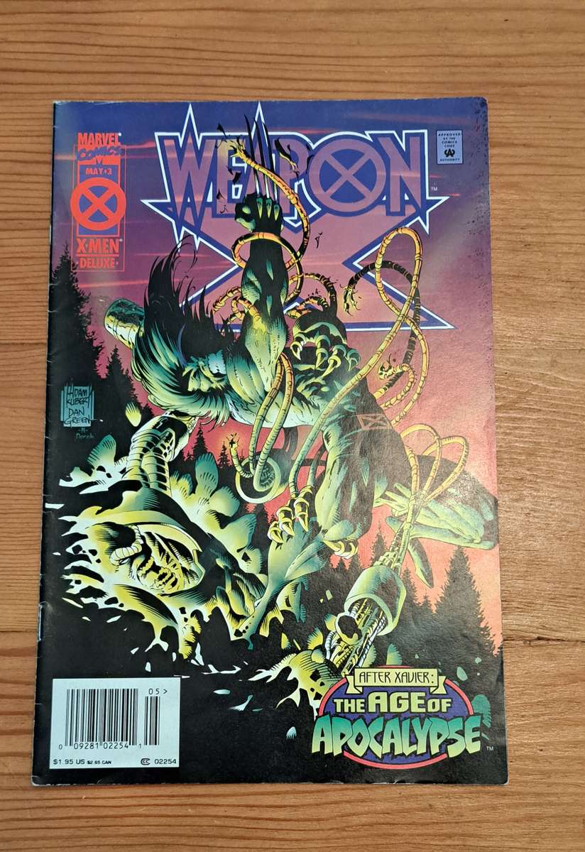 Marvel Comic Books Weapon X (1995 1st Series) #3 rare almost vintage collectable