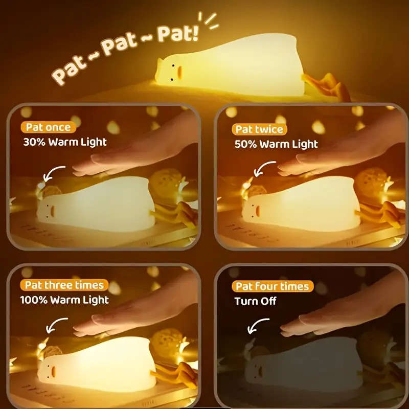 Rechargeable duck night light