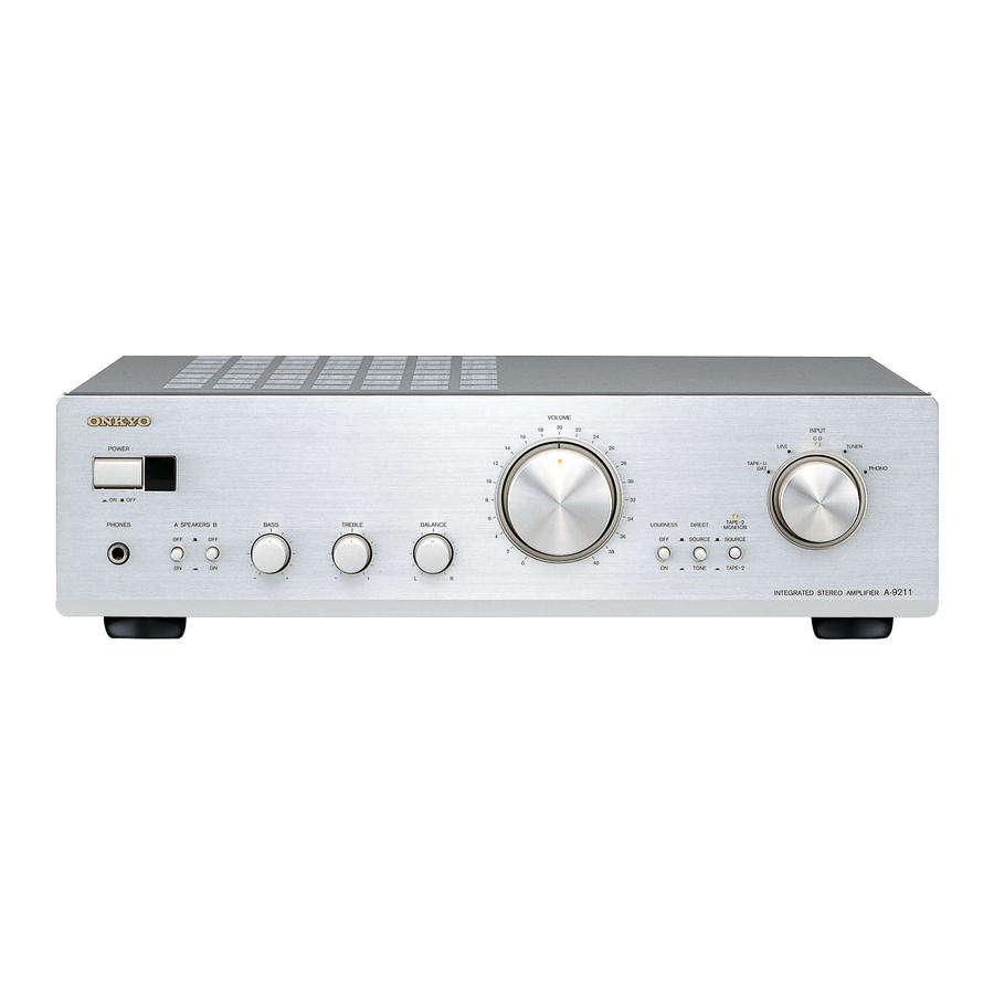 ONKYO A9211 INTEGRATED STEREO AMPLIFIER | 2.0 CH |  40W @ 8OHMS | VINTAGE