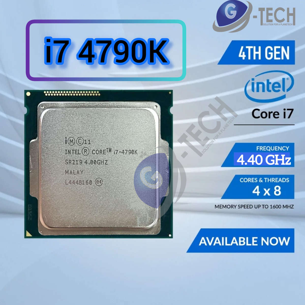 Fast INTEL Core I7-4790K CPU 4GHz Socket LGA 1150 Quad Core CPU Processor Benchmark stresTested 100%