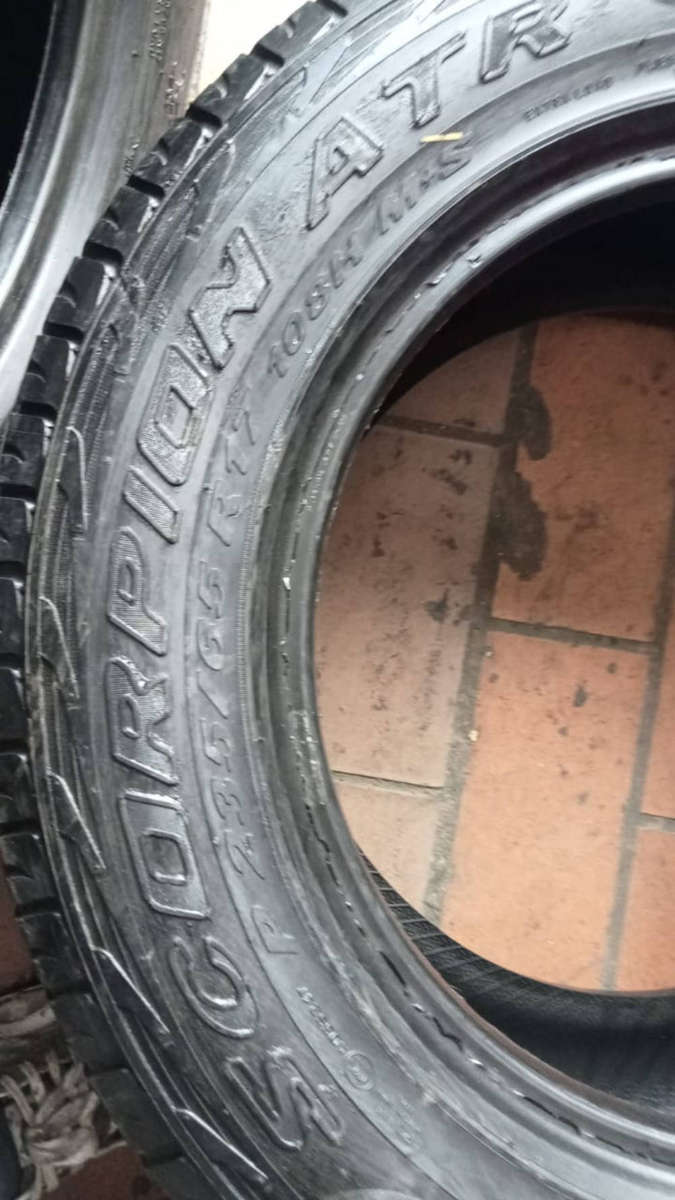 235/65/17  Pirelli Scorpoin ATR fairly used tyres