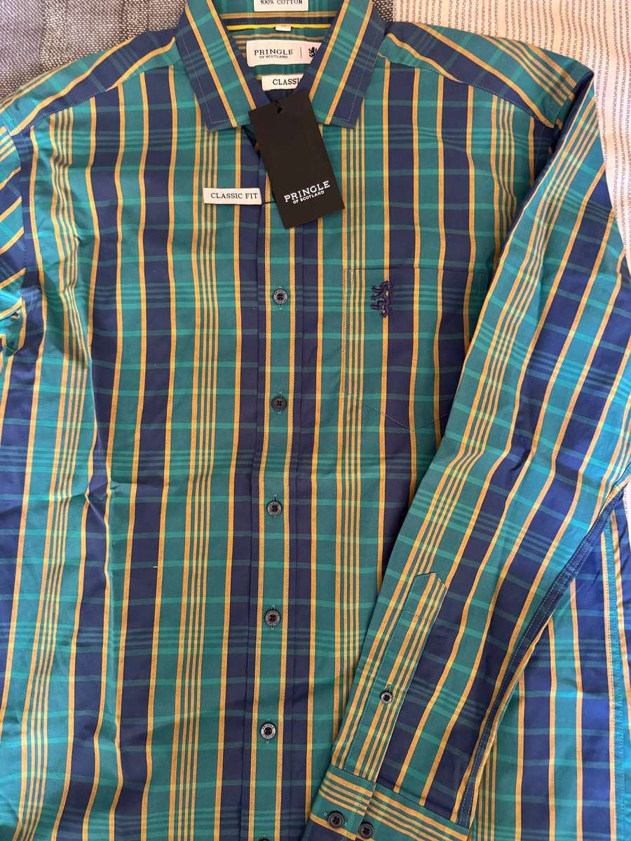 Original PRINGLE of Scotland Formal Shirt MSLS1029 - X-Large (Retail R1699) - Classic