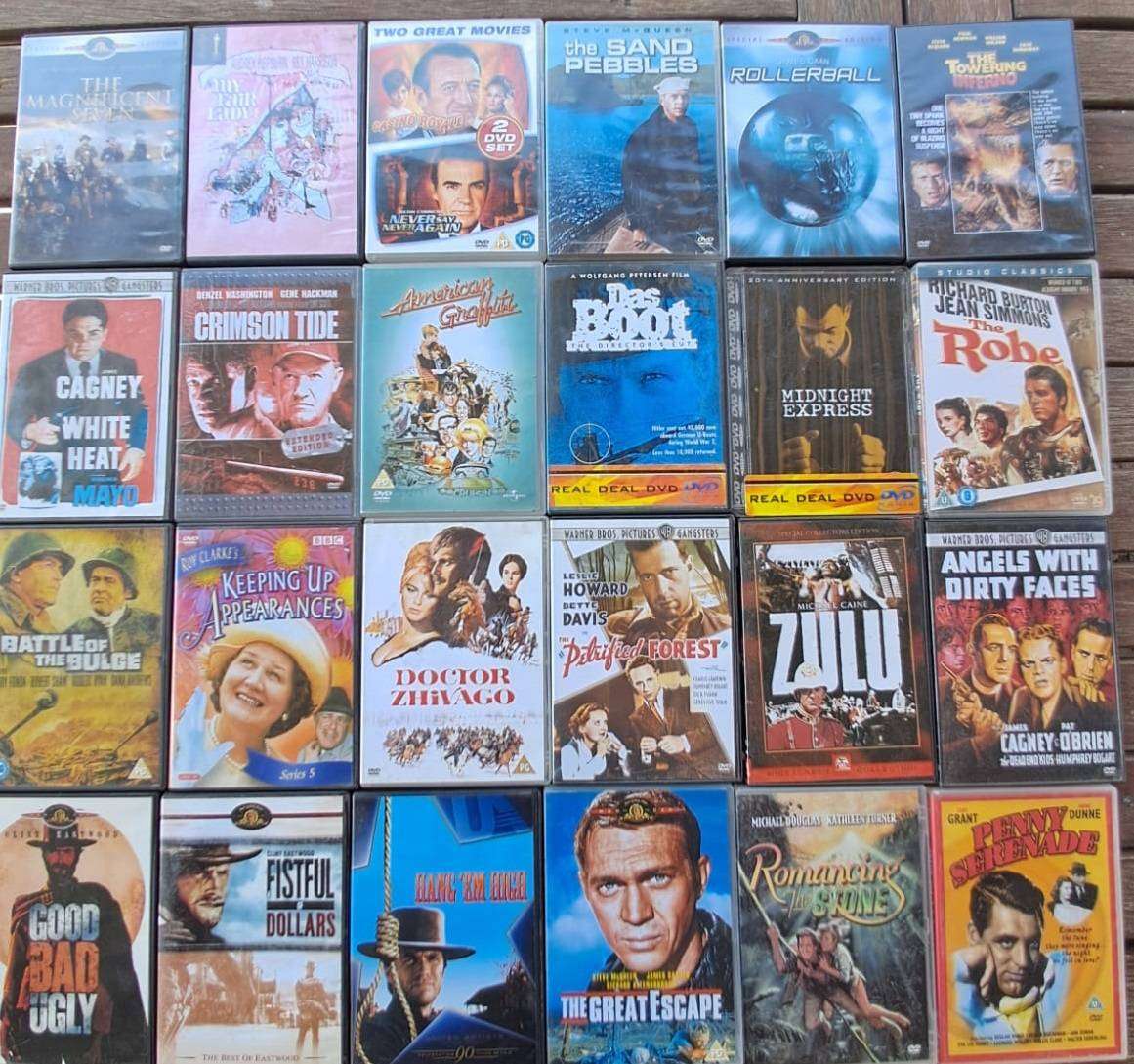 24 x Old Classic Movies Dvd Bundle