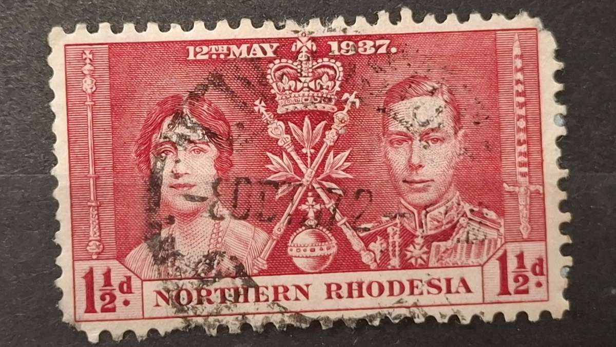1937 - Zambia (Northern Rhodesia) - 1½P - King George VI