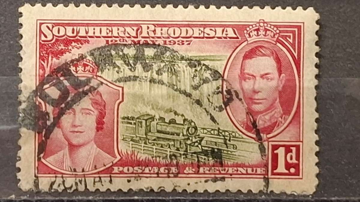 1937 - Zimbabwe (Southern Rhodesia) - 1P - Coronation of King George V and Queen Elizabeth