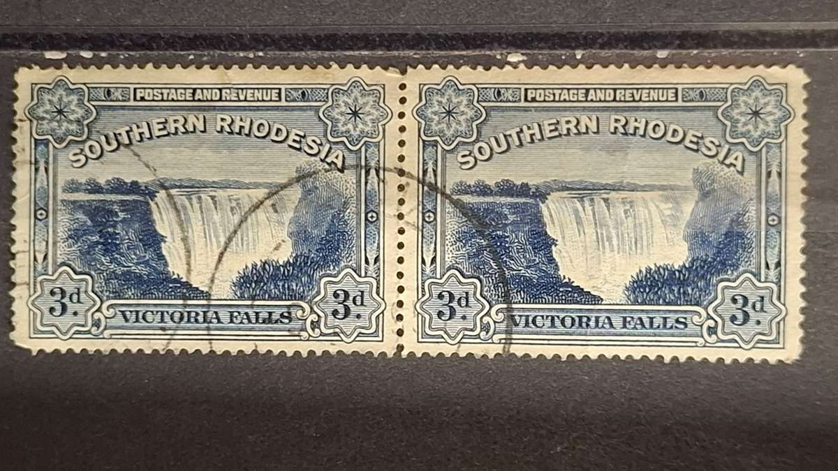 1931 - Zimbabwe (Southern Rhodesia) - Pair 3P - King George V -  Perf: 15 x 14