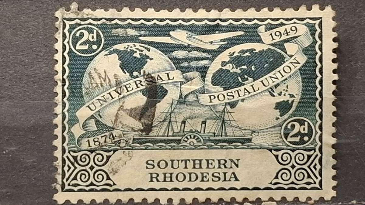 1949 - Zimbabwe (Southern Rhodesia) - 2P - The 75th Anniversary of Universal Postal Union