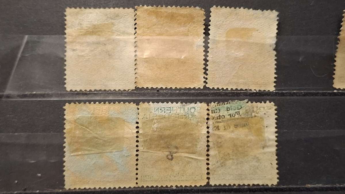 1937 - Zimbabwe (Southern Rhodesia) - ½P + 1P +1½P + 4P + 8P +9 - King George VI