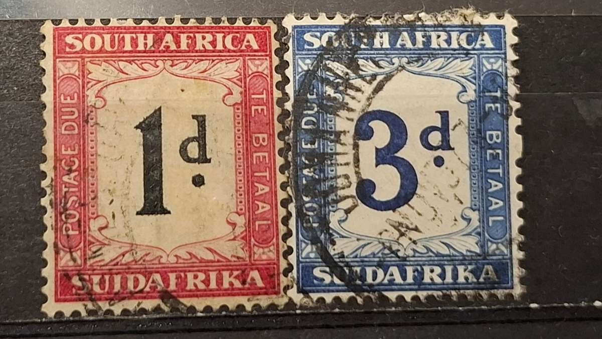 1932-1940 - South Africa - 1P + 3P - Numerical Stamps