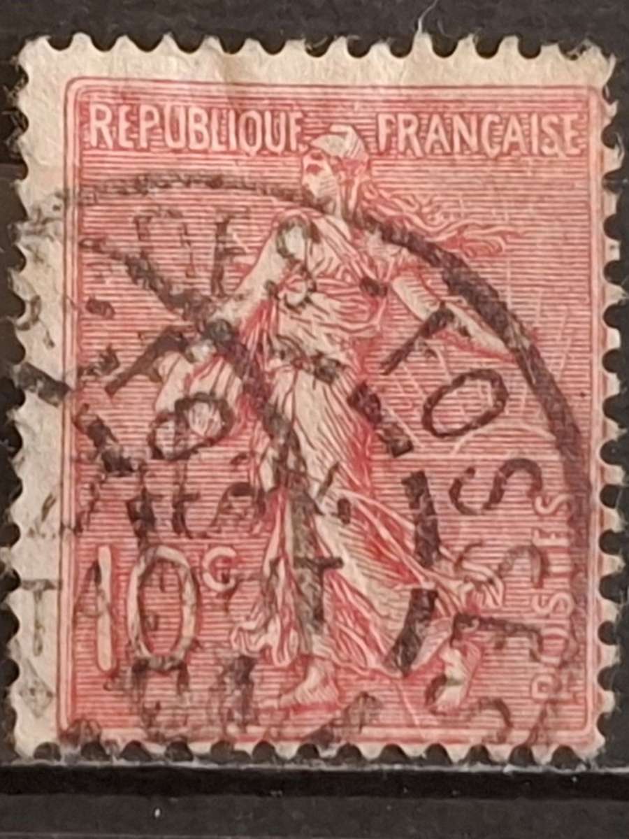 1903 - France  - 10c + 45 c - Sower - Lines in Background