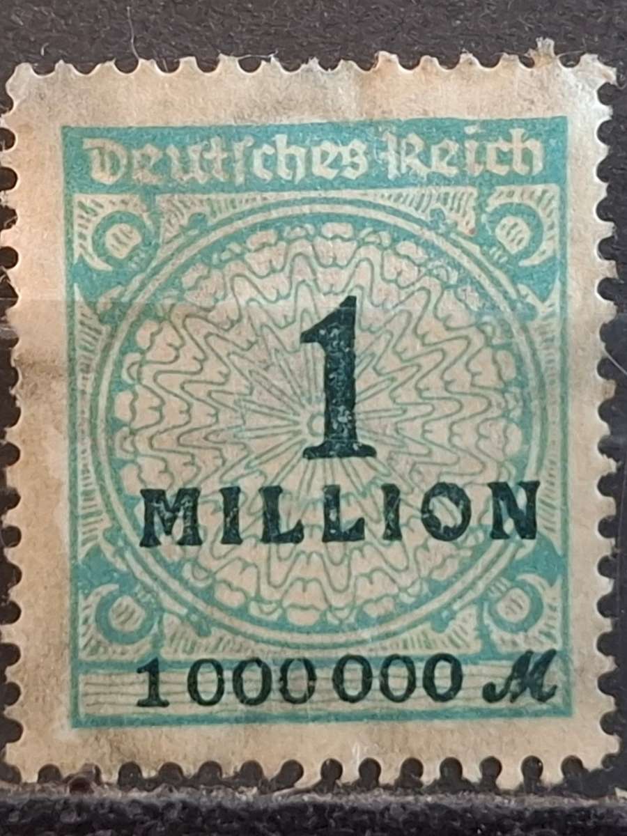 1923 -  German Empire  - 1Mi.Mk. -  Unused - Overprinted Stamps