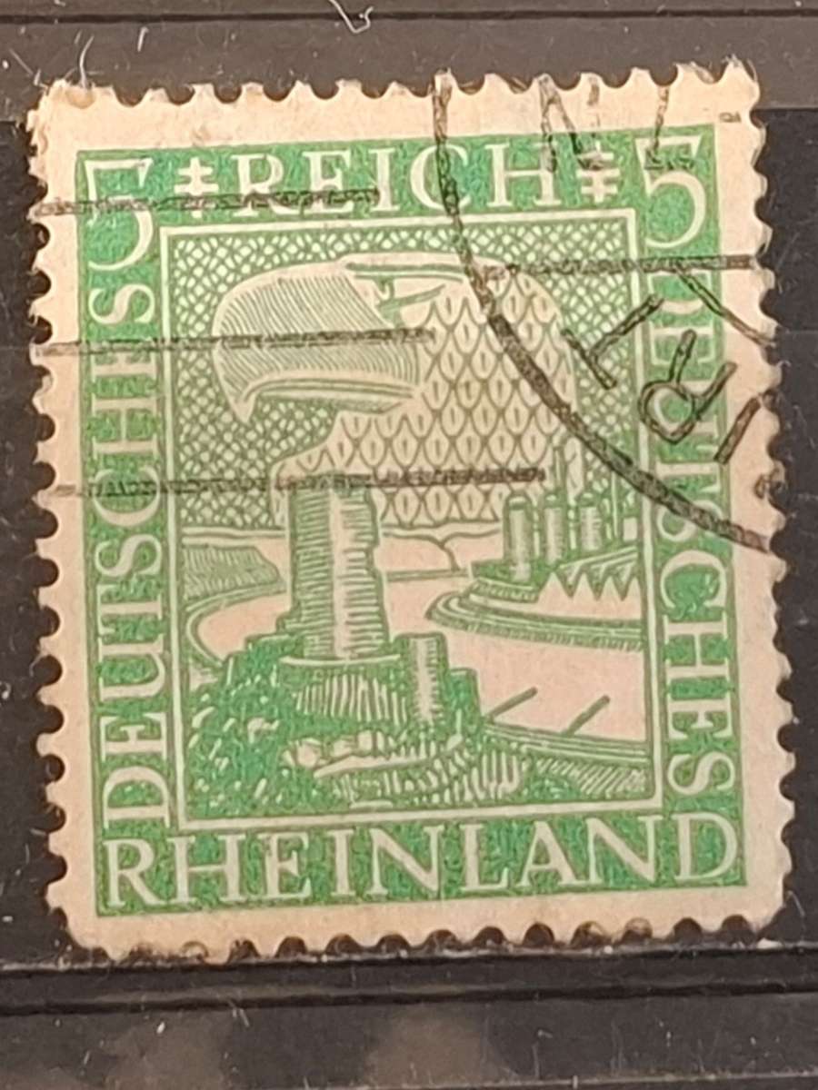1925 -  German Empire  - 5Pfg. - The 100th Anniversary of the Rheinland