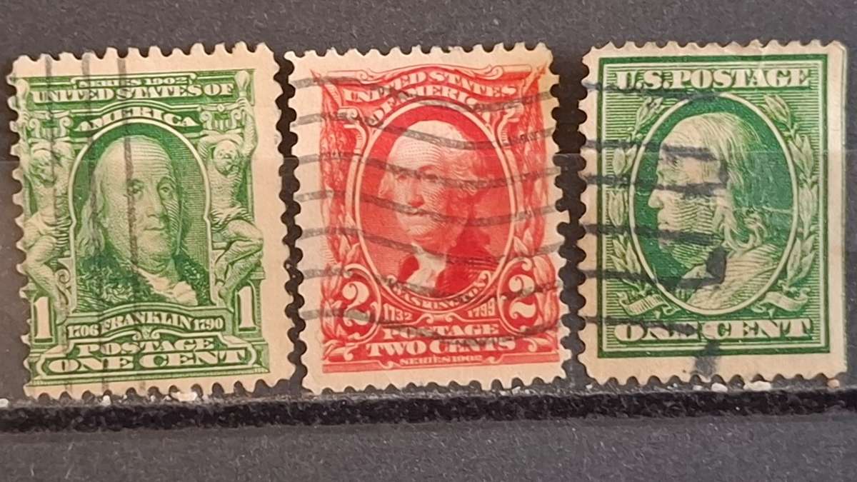 1922 - USA - 1C + 2C + 1C - Arlington Amphitheatre + James A. Garfield + Theodore Roosevelt