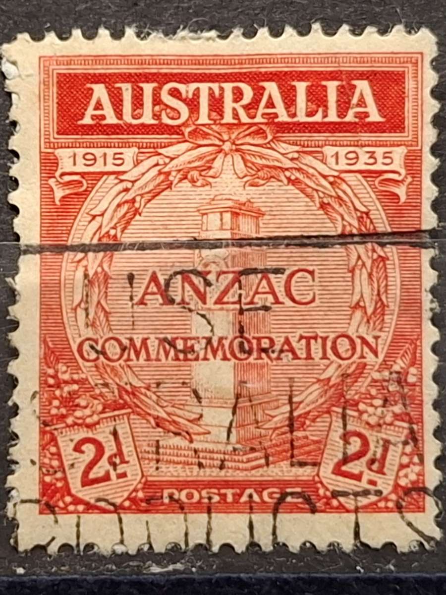 1935 - Australia - 2P - The 20th Anniversary of the Gallipoli Landing by ANZAC