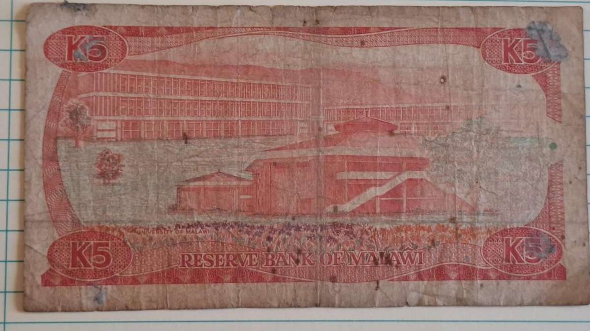 1986 - Malawi - K 5 -  - Demonetised Yes - J8 715513