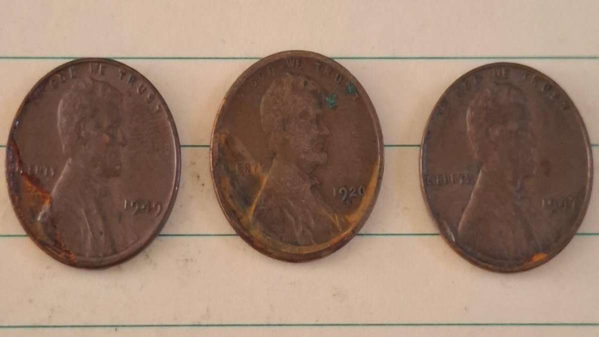 1949 + 1920 S + 1947 - USA - 1 Cent  -  "Lincoln - Wheat Ears Reverse" -  - Bronze