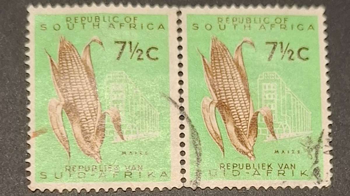 1961 - South Africa - Pair - 7½C - Definitive.