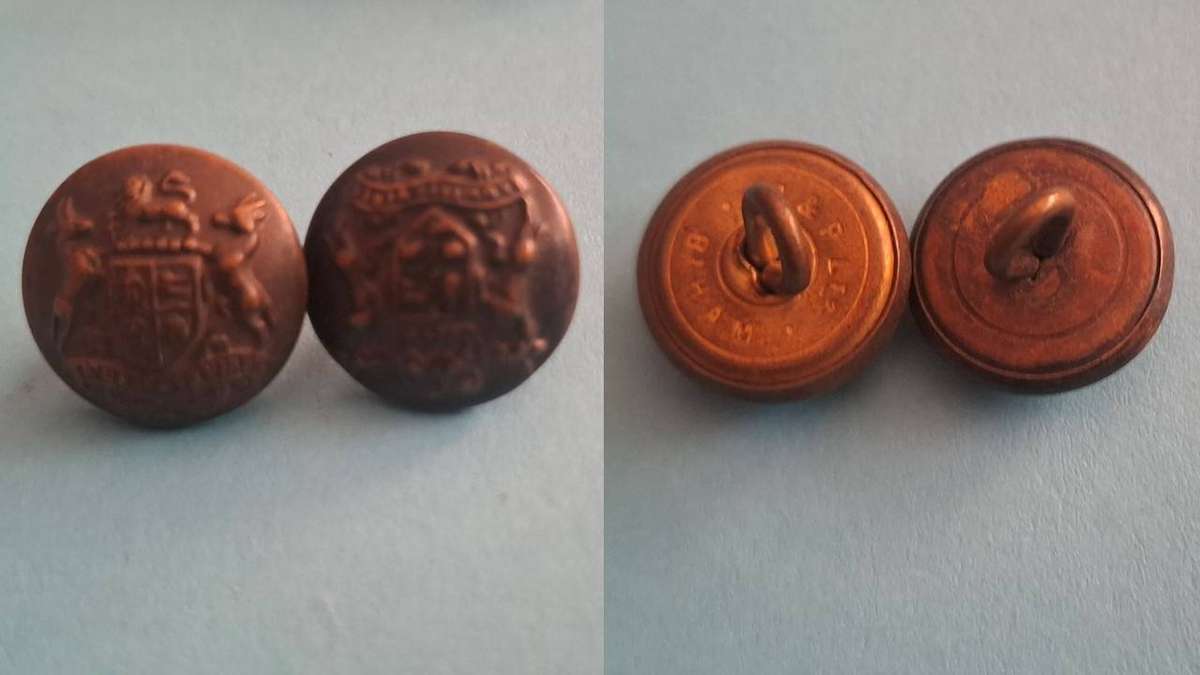 Pair Military Buttons 5