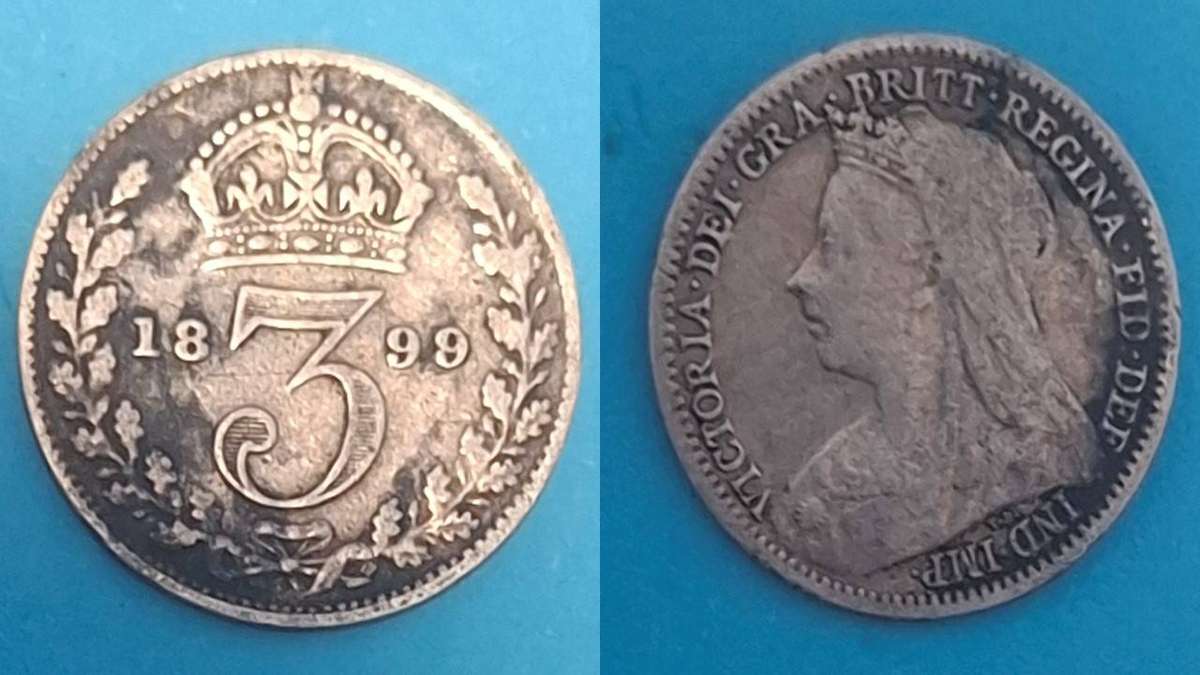 1899 - UK - 3 Pence - Victoria - Demonetised - Yes - Silver .925