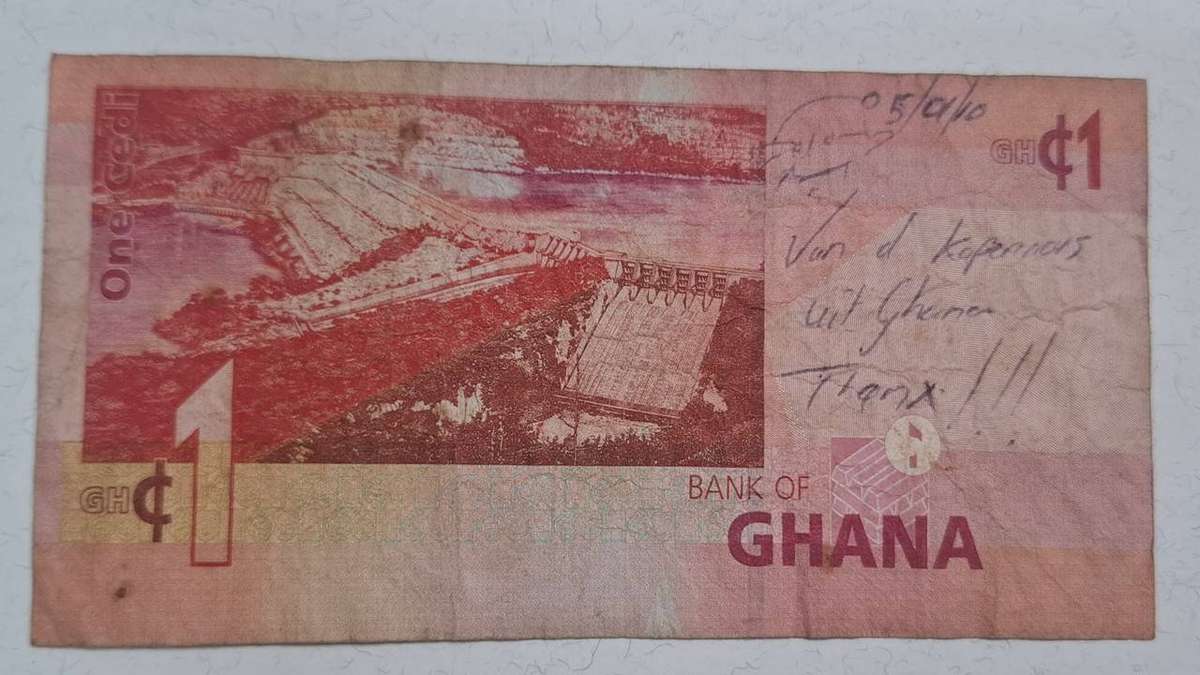2007 - Ghana - 1 Cedi - Demonetised - No - BF 4282289 -  Note condition