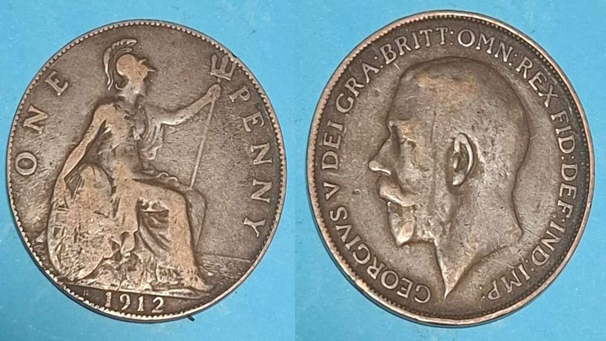 1912  H - UK - 1 Penny - Edward V - Demonetised - Aug 1971 - Bronze